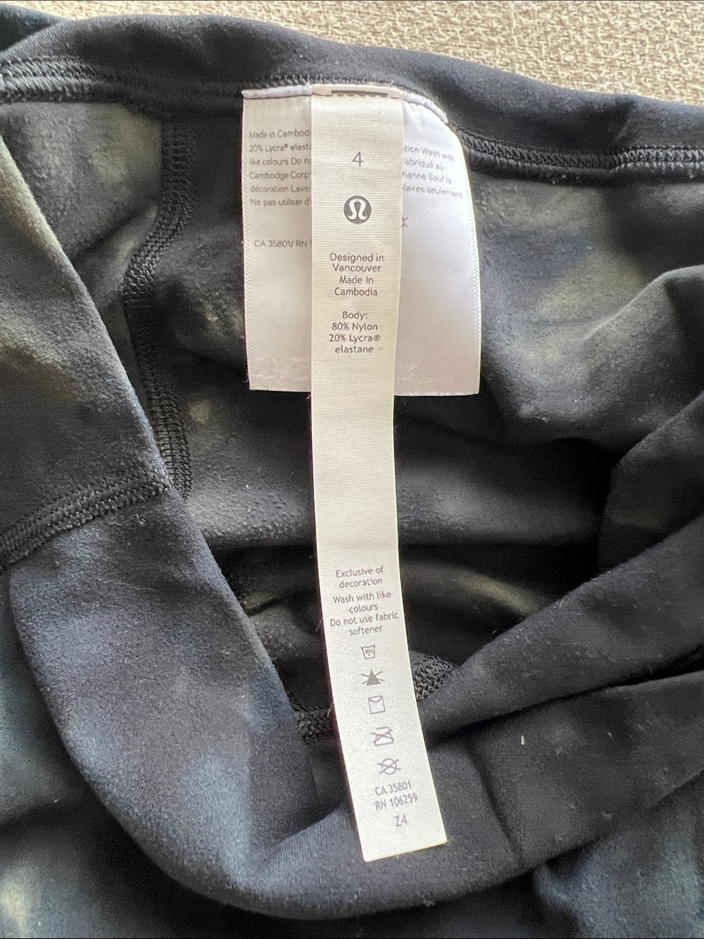 lululemon athletica align Faded Olive Tie-Dye High-Rise Leggings - 28” - Picture 4 of 9